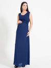 Angel Maternity &#39;Jewel&#39; Maternity Formal Dress - Navy Blue