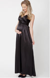 Ripe Maternity &#39;Luxe&#39; Satin Formal Dress - Black or Bronze
