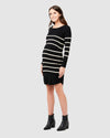 Ripe Maternity Valerie Up/Down Tunic Dress in Black / Ercu