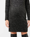 Ripe Maternity Cowl Neck Knit Dress - Black