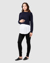 Ripe Maternity &#39;Mandy&#39; Detachable Nursing Knit - Navy
