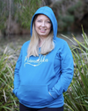 Mamushka Active Maternity &amp; Nursing Hoodie - Peacock Blue