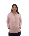 Mamushka Active Maternity &amp; Nursing Hoodie - Rose Gold / White Print