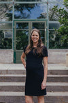 Mim &amp; Bas &#39;The Essential&#39; Maternity Dress - Charcoal