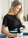 Angel Maternity Reversible T-Shirt - Black