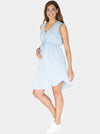 Angel Maternity Tencel Drawstring Dress - Denim Wash