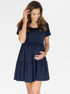 Angel Maternity &#39;Lana&#39; Tiered Dress - Navy