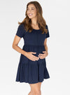 Angel Maternity &#39;Lana&#39; Tiered Dress - Navy