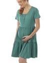 Angel Maternity &#39;Lana&#39; Tiered Dress - Green