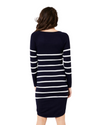 Ripe Maternity Valerie Up/Down Nursing Tunic in Navy / White