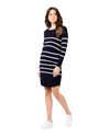 Ripe Maternity Valerie Up/Down Nursing Tunic in Navy / White