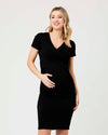 Black &#39;Embraced&#39; Nursing Dress - Ripe Maternity