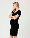 Black &#39;Embraced&#39; Nursing Dress - Ripe Maternity