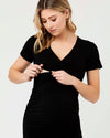 Ripe Maternity &#39;Embraced&#39; Nursing Dress - Black
