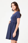 Ripe Maternity Crop Top Nursing Dress - Indigo