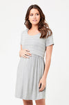 Ripe Maternity Crop Top Nursing Dress - Silver Marle