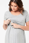 Ripe Maternity Crop Top Nursing Dress - Silver Marle