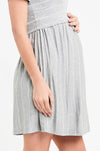 Ripe Maternity Crop Top Nursing Dress - Silver Marle