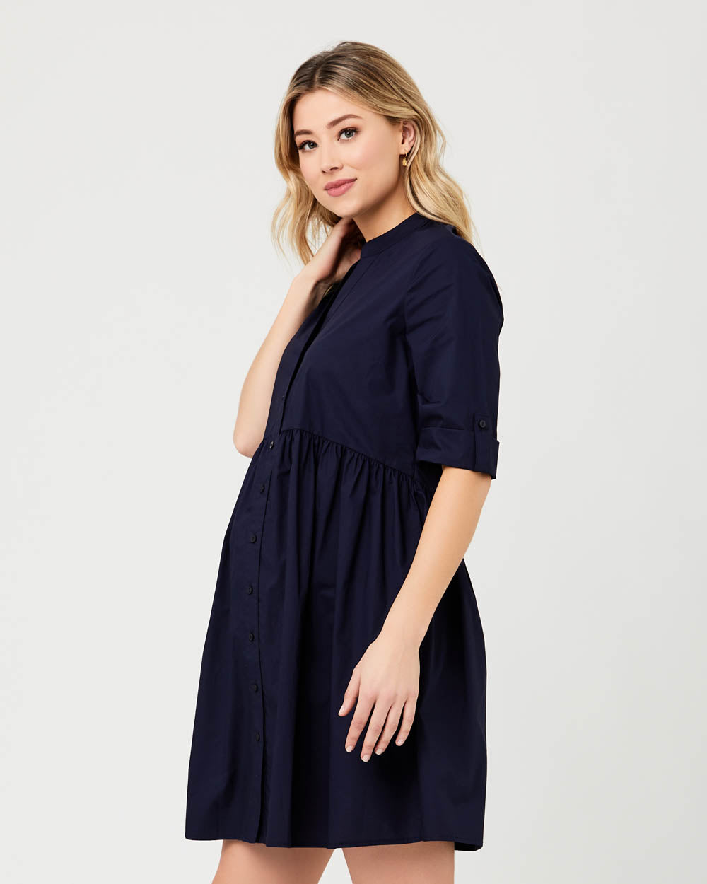 &#39;Paige&#39; Nursing Dress - Navy