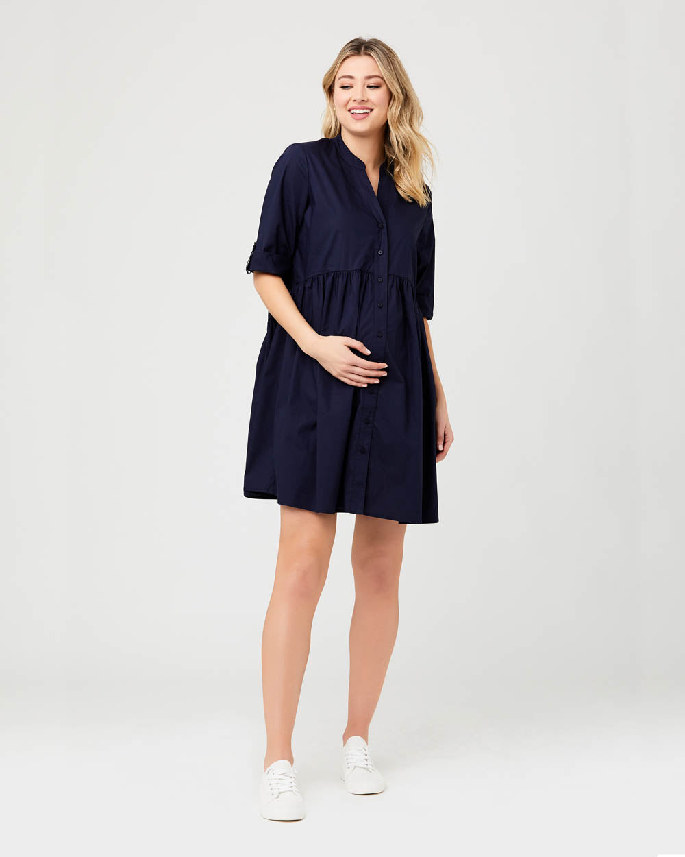 Ripe Maternity 'Paige' Nursing Dress - Navy