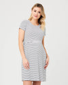 Ripe Maternity &#39;Shelly Summer&#39; Nursing Dress - White &amp; Black