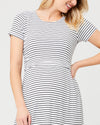 Ripe Maternity &#39;Shelly Summer&#39; Nursing Dress - White &amp; Black