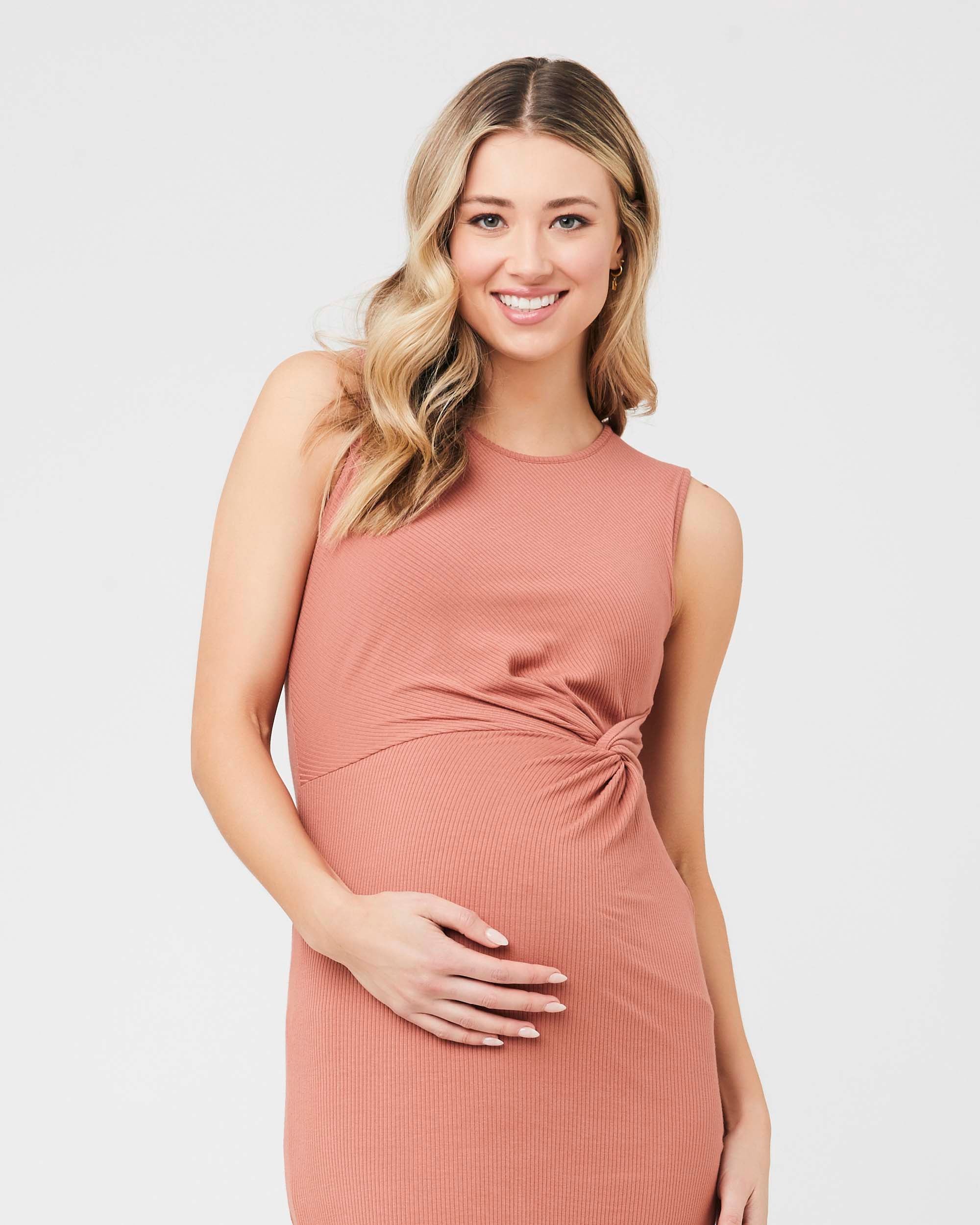 &#39;Tilly&#39; Maternity Dress - Dusty Coral