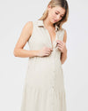 &#39;Tracy&#39; Tiered Nursing Dress - Natural