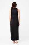 &#39;Virtue&#39; Nursing Maxi Dress - Black