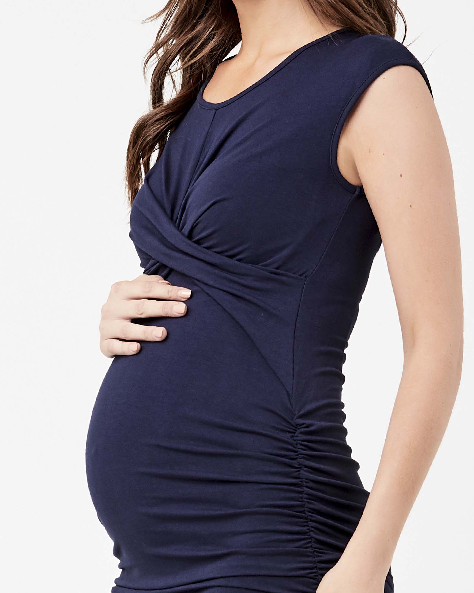 'Cross My Heart' Maternity Dress - Ink