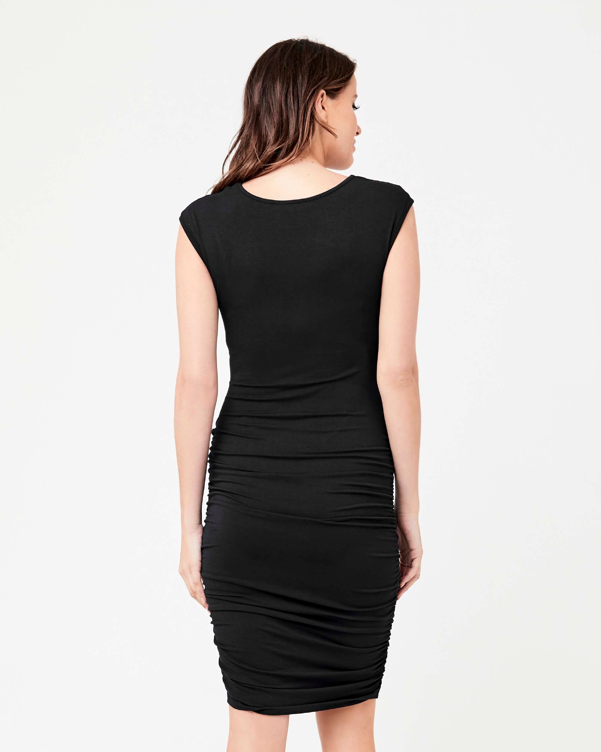 &#39;Cross My Heart&#39; Maternity Dress - Black