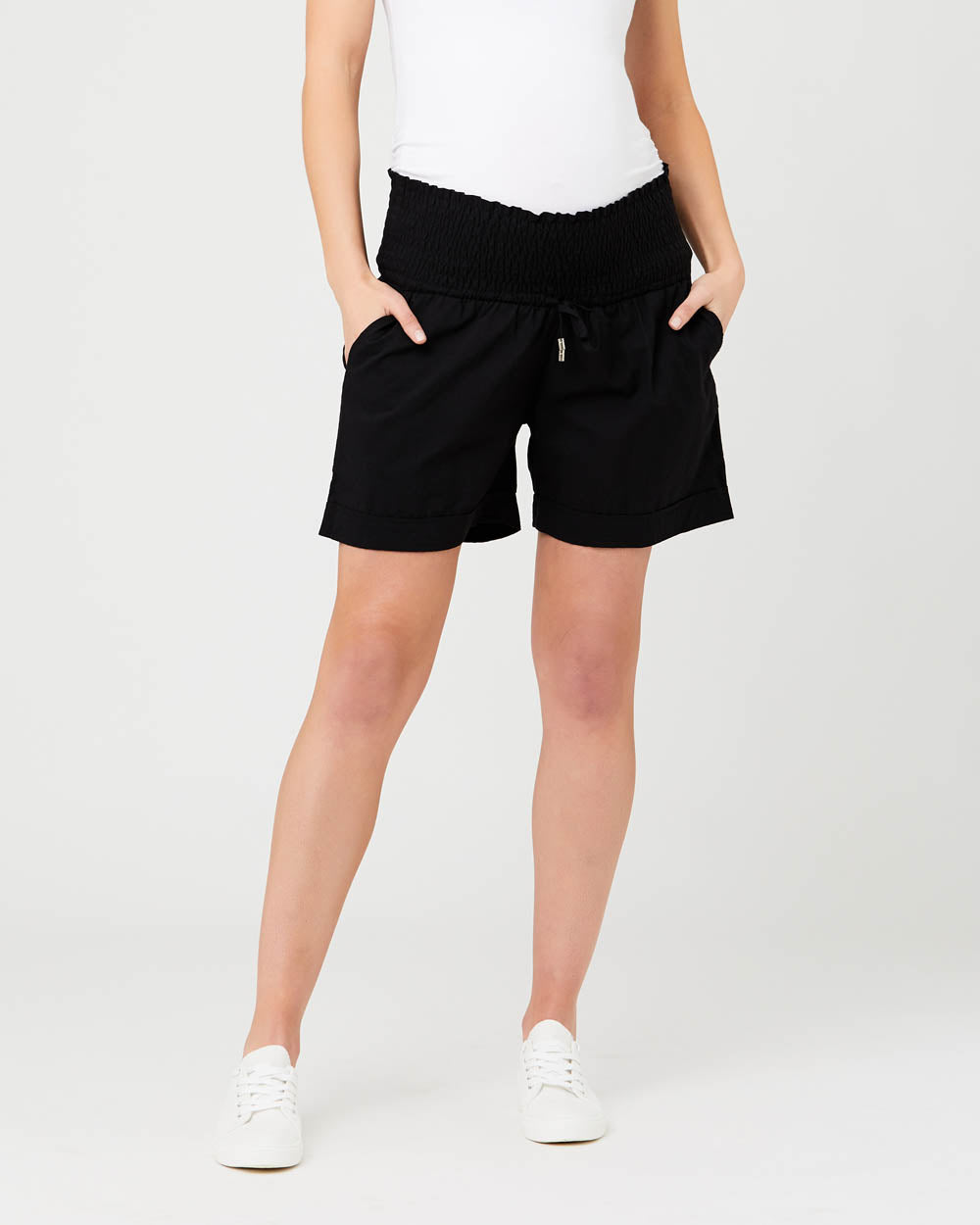 'Philly' Maternity Shorts - Black