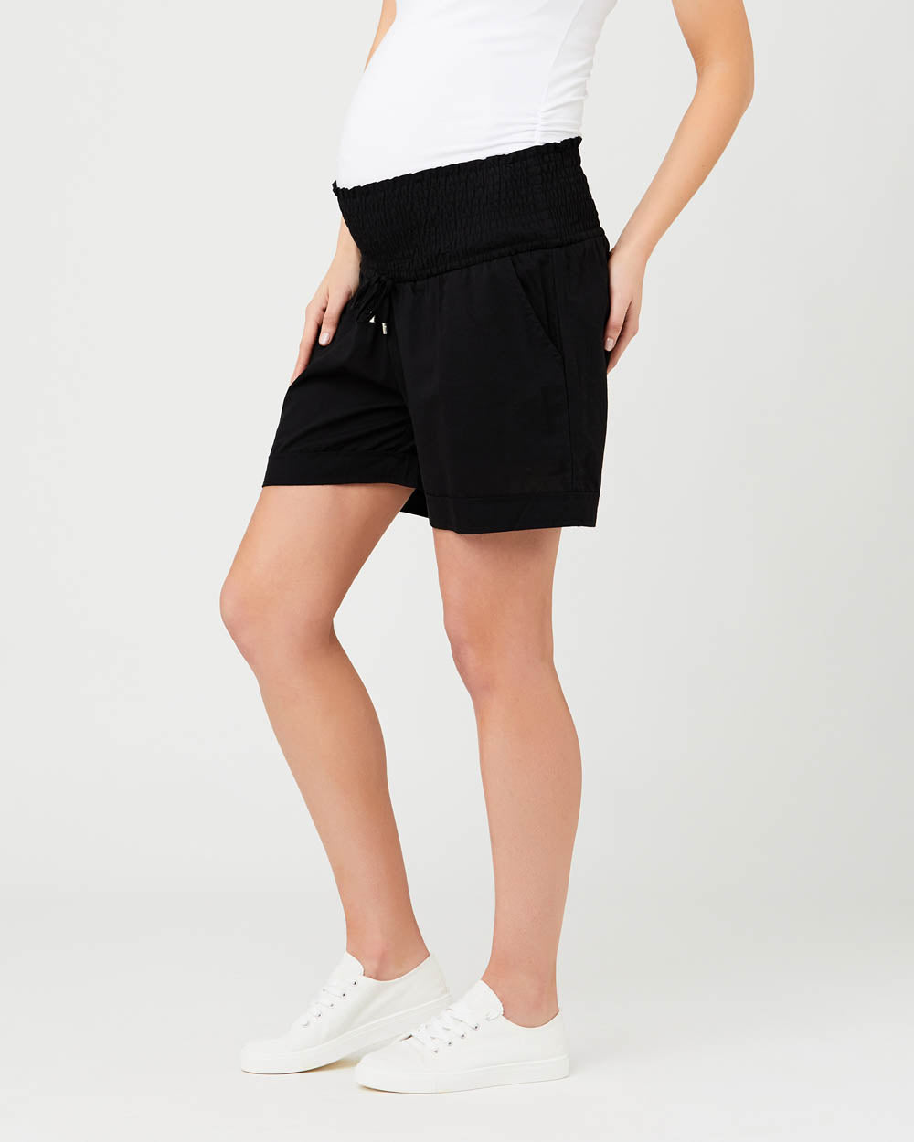 &#39;Philly&#39; Maternity Shorts - Black