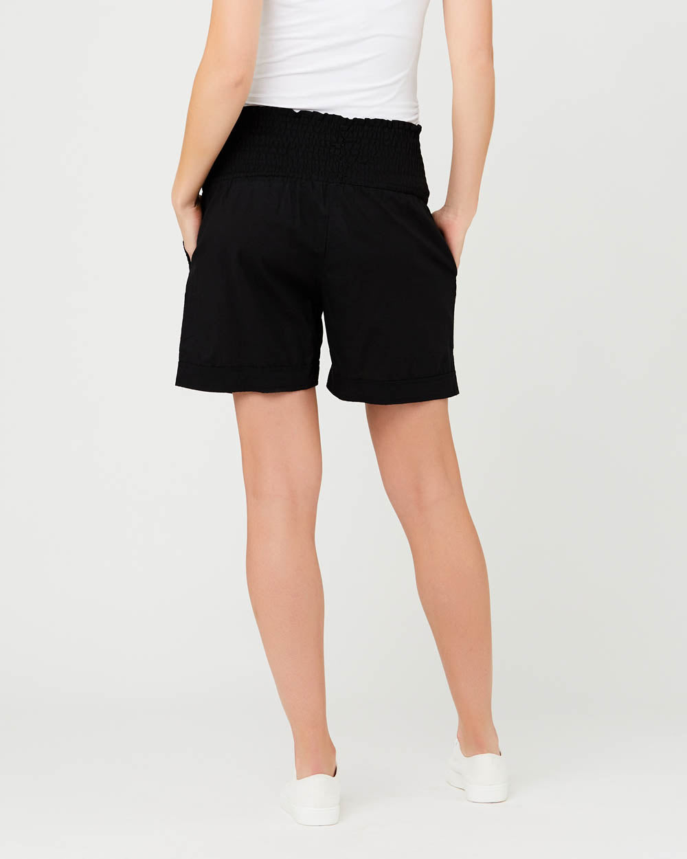 &#39;Philly&#39; Maternity Shorts - Black