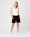 &#39;Philly&#39; Maternity Shorts - Black