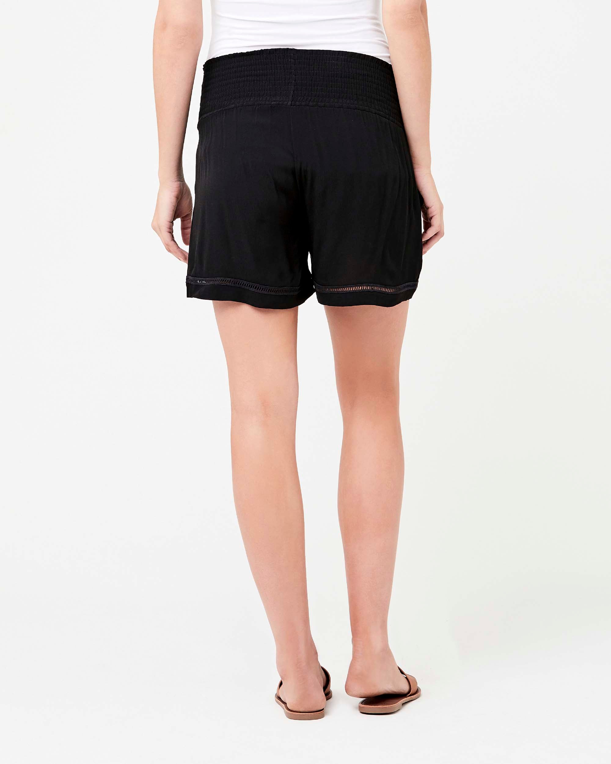 &#39;Cut It Out&#39; Maternity Shorts - Black