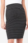 Black/Flint Ripe Maternity &#39;Mia&#39; Stripe Skirt