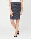 Navy/White stripe &#39;Mia&#39; Stripe Skirt - Ripe Maternity