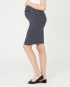 Navy/White stripe &#39;Mia&#39; Stripe Skirt - Ripe Maternity