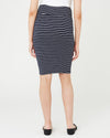 Navy/White stripe &#39;Mia&#39; Stripe Skirt - Ripe Maternity