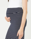 Navy/White stripe &#39;Mia&#39; Stripe Skirt - Ripe Maternity