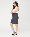 Navy/White stripe &#39;Mia&#39; Stripe Skirt - Ripe Maternity