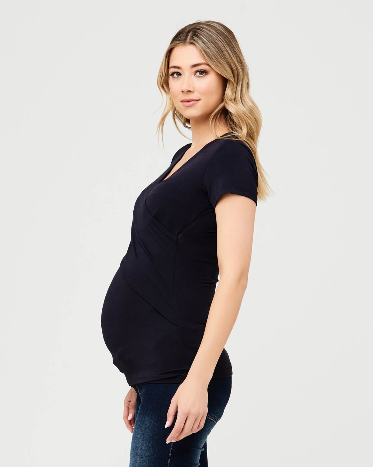 New Navy “Embrace&#39; Short Sleeve Nursing Tee