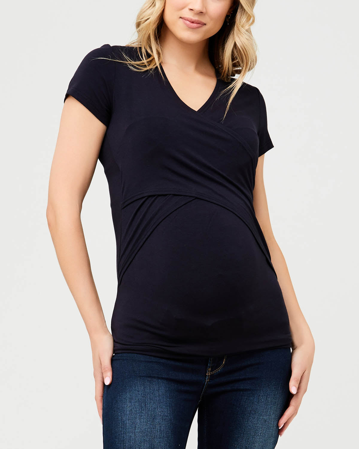 New Navy “Embrace&#39; Short Sleeve Nursing Tee
