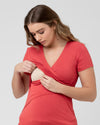 Ripe Maternity &#39;Embrace&#39; Short Sleeve Nursing Tee - Rust