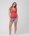 Ripe Maternity &#39;Embrace&#39; Short Sleeve Nursing Tee - Rust