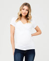 Ripe Maternity &#39;Embrace&#39; Short Sleeve Nursing Tee - White