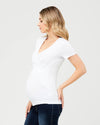 Ripe Maternity &#39;Embrace&#39; Short Sleeve Nursing Tee - White