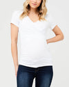 Ripe Maternity &#39;Embrace&#39; Short Sleeve Nursing Tee - White