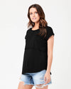 Ripe Maternity &#39;Richie&#39; Nursing Tee - Black